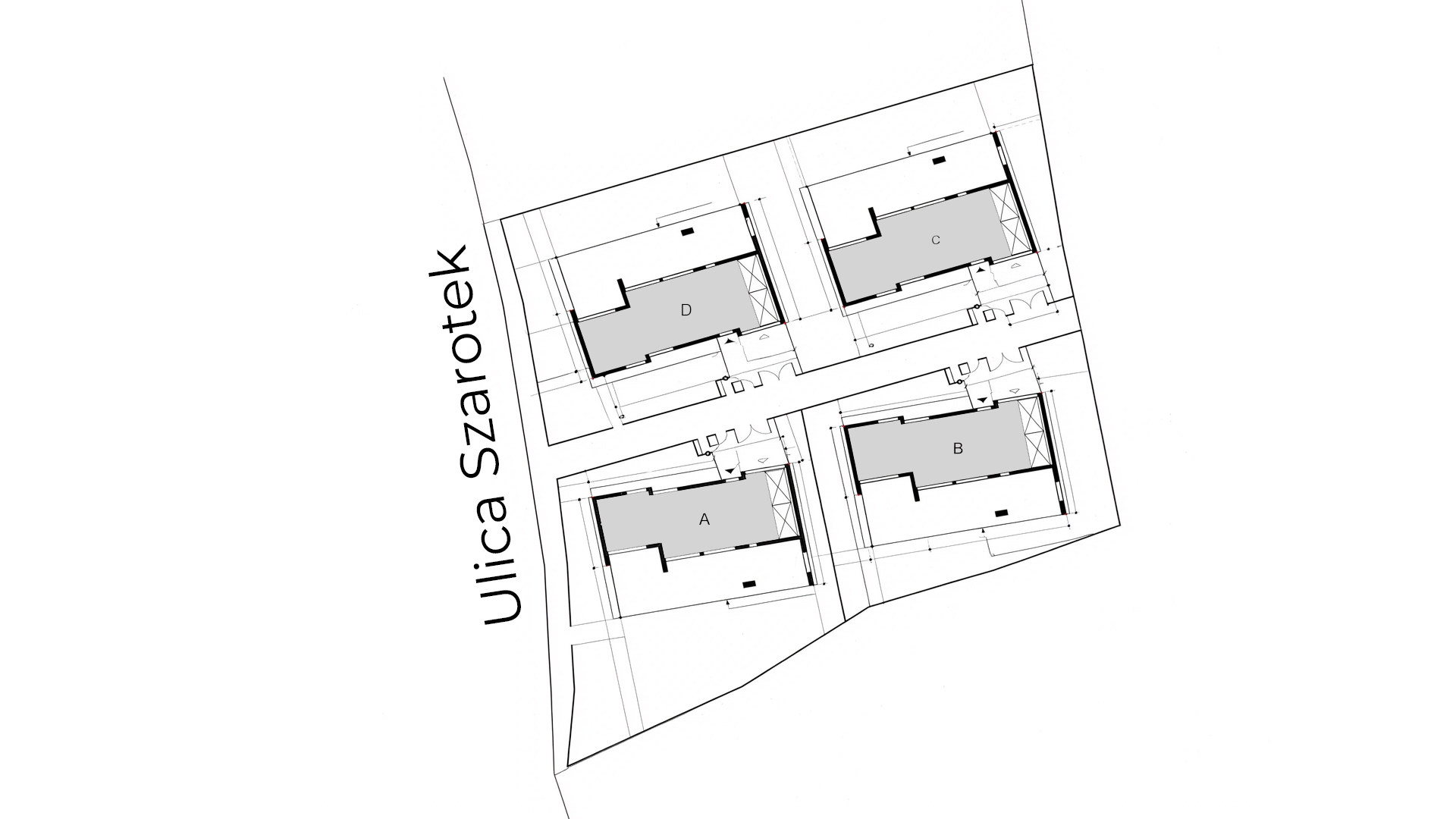 Plan zagospodarowania terenu — Szarotek Residence